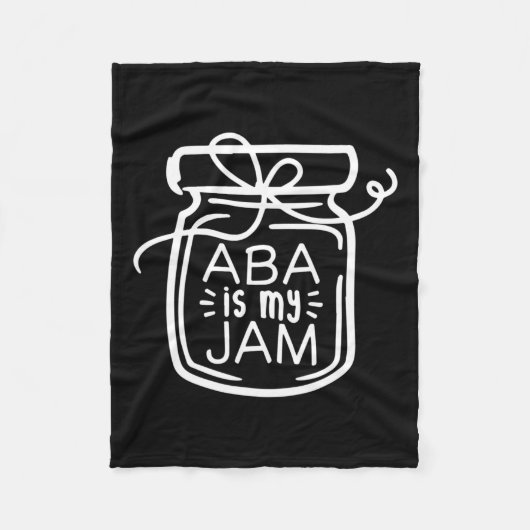 Aby is mijn jam autisme bewustzijn fleece deken (Voorkant)