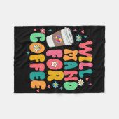 Aby Speed Autism Awareness Koffieliefhebber zal he Fleece Deken (Voorkant (Horizontaal))