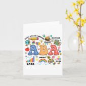 Aby Therapeut Gedragsanalist Autisme Therapie RBT Kaart (Gele Bloem)