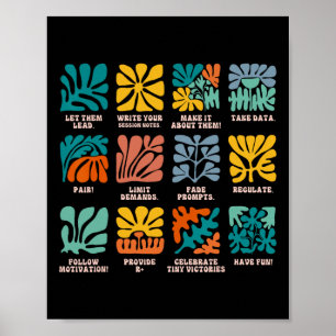 Aby Toegepast Gedragsanalist Advocate Autisme Lets Poster