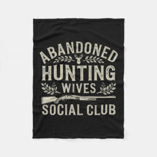 Abyndoned Hunting Wives Social Club Herten Pistool Fleece Deken
