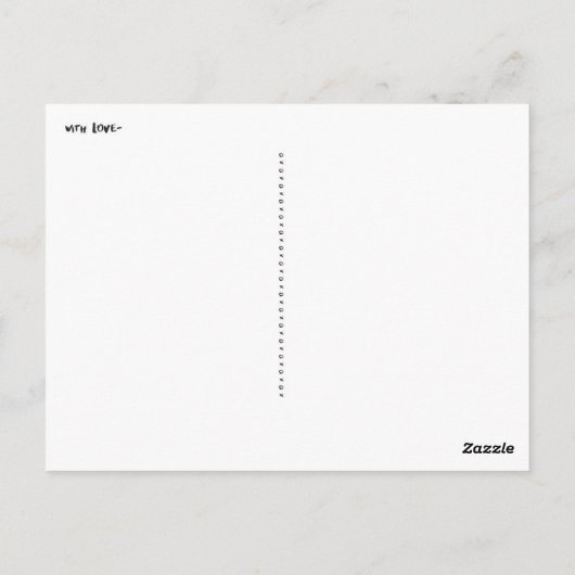 Abys Brush Lettering Dank u Briefkaart Mailer (Achterkant)