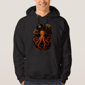 Abyss Kraken – Glowing Steampunk Octopus Hoodie (Voorkant)