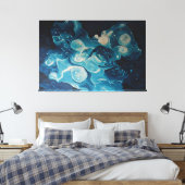 abyssale stroming canvas afdruk (Insitu (Slaapkamer))