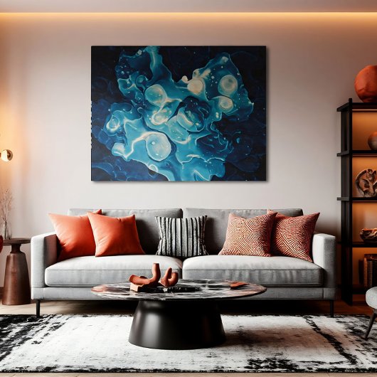 abyssale stroming canvas afdruk