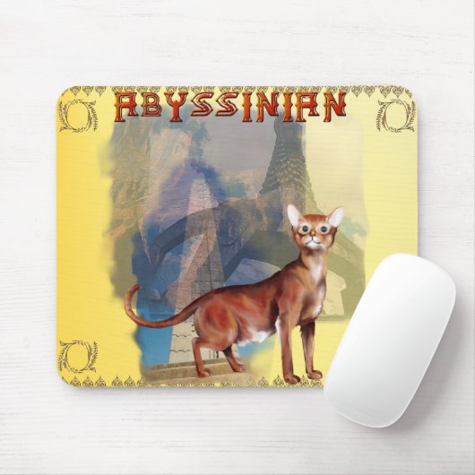 Abyssian Cat Mousepad Muismat (Met muis)