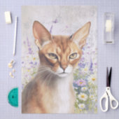 Abyssijnse Kat Aquarel Tissuepapier (Craft)