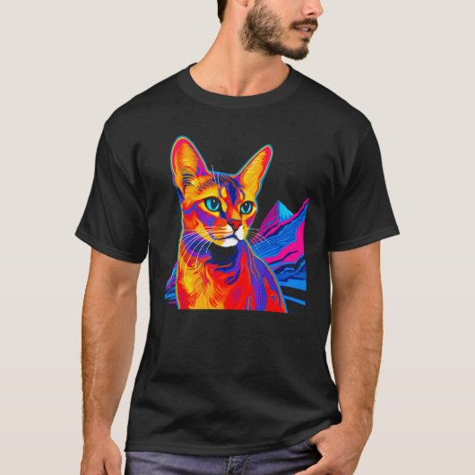 Abyssijnse Kat Berg T-shirt (Voorkant)