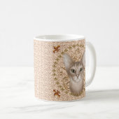 Abyssijnse Kat Fleur De Lis mok (Voorkant rechts)