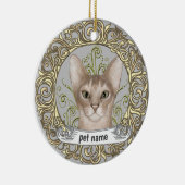 Abyssijnse Kat Lieve Herinnering ornament (Rechts)