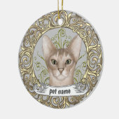 Abyssijnse Kat Lieve Herinnering ornament (Links)