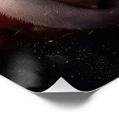 Abyssijnse kat met Sinterklaas Festieve Kerst Perfect Poster (Hoek)