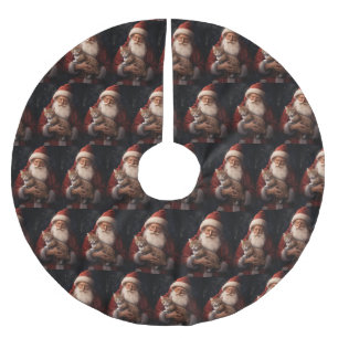 Abyssijnse kat met Sinterklaas Kerstfeest  Kerstboom Rok