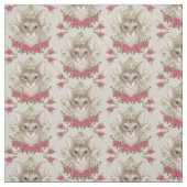 Abyssijnse Kat Rozen Stof (Swatch)