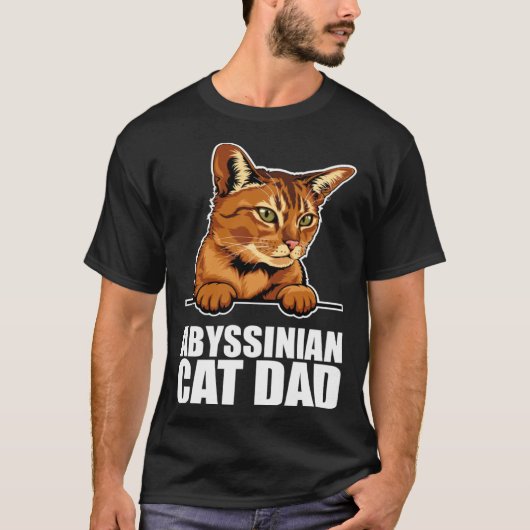 Abyssijnse kat vader t-shirt (Voorkant)