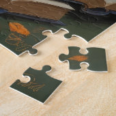 Abyssijnse Kat  Whimsieke Halloween-schildering  Legpuzzel (Zijkant)