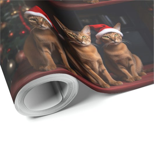 Abyssijnse Kerst bij de Haard Cadeaupapier (Rol Hoek)