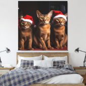 Abyssijnse Kerst bij de Haard Canvas Afdruk (Insitu (Slaapkamer))