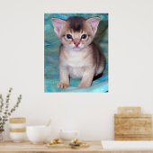 Abyssijnse Kitten - Vier Weken Oud Poster (Keuken)