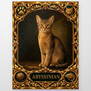 Abyssijnse, met juwelen versierde erfstuk kunst briefkaart