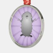 Abyssiniaans-Guinese Varkenspijn Metalen Ornament (Links)