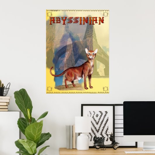 Abyssiniaans Poster (Thuiskantoor)