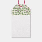 Abyssiniaanse kat Ho Ho Santa Hat Meowy Kerstmis Cadeaulabel (Achterkant)