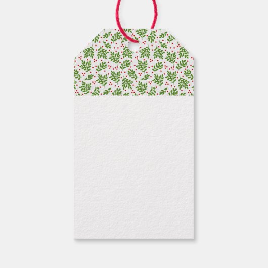 Abyssiniaanse kat Ho Ho Santa Hat Meowy Kerstmis Cadeaulabel (Achterkant)