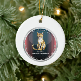 Abyssiniaanse kat keramisch ornament