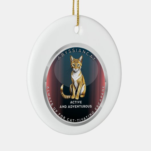 Abyssiniaanse kat keramisch ornament (Rechts)