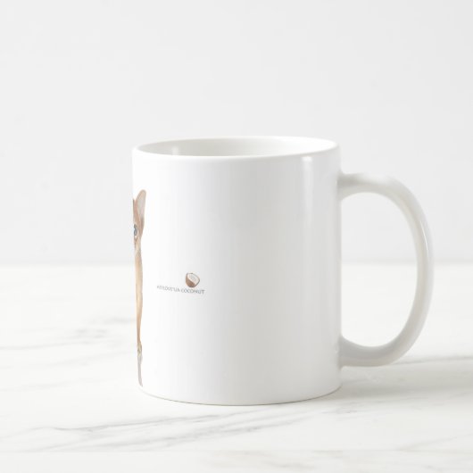 Abyssiniaanse kat koffiemok (Rechts)