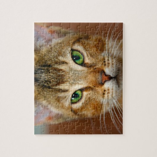 Abyssiniaanse kat. legpuzzel (Verticaal)