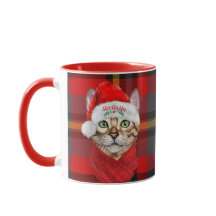 Abyssiniaanse kat Lover Red Pset Kerstmis