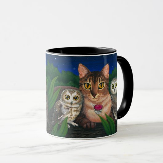 Abyssiniaanse kat Saw Whet is eigenaar van Fantasy Mok (Voorkant rechts)