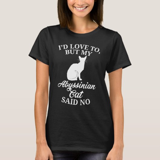Abyssiniaanse kattenkleding Top katten Design (Voorkant)