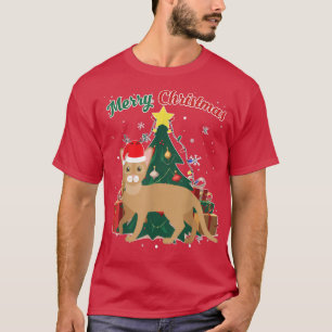 Abyssiniaanse kerstboomschilfers Sneeuwvlokken Pas T-shirt