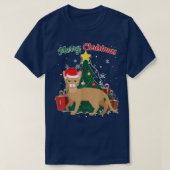 Abyssiniaanse kerstboomschilfers Sneeuwvlokken Pas T-shirt (Design voorkant)