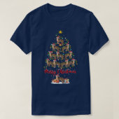 Abyssiniaanse Lover Matching Santa Abyssinian Chri T-shirt (Design voorkant)