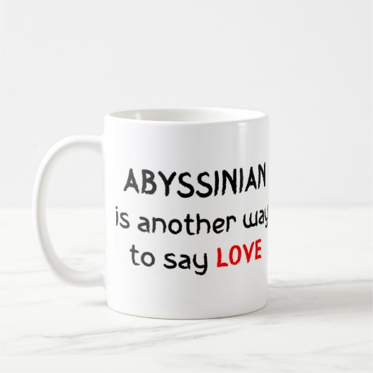 abyssiniaanse mok voor liefdeskoffie (Links)