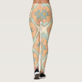 Abyssiniaanse pastel kleurrijk gepersonaliseerd pa leggings (Achterkant)