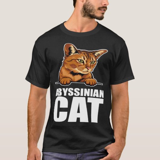 Abyssinian  Abyssinian cat  Abyssinian mom  7 T-shirt (Voorkant)