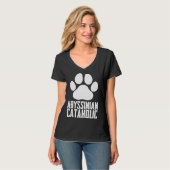 Abyssinian  Abyssinian cat  Abyssinian mom  8 T-shirt (Voorkant volledig)