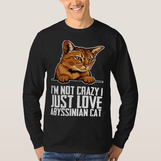 Abyssinian  Abyssinian cat  Abyssinian mom T-shirt (Voorkant)