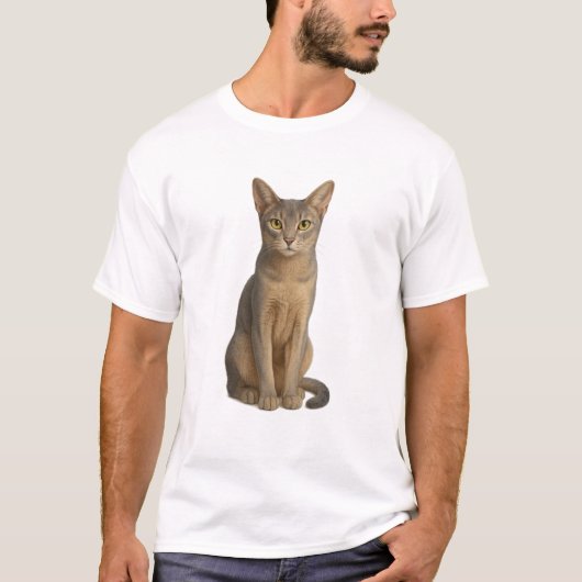 Abyssinian Blue Cat T-Shirt (Voorkant)