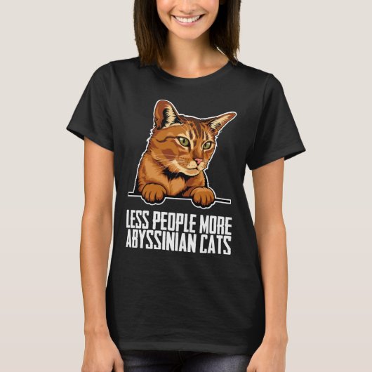 Abyssinian cat Abyssinian Abyssinian kitten 4 T-shirt (Voorkant)