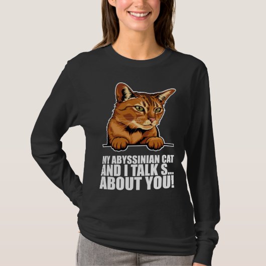 Abyssinian cat  Abyssinian  Abyssinian kitten T-shirt (Voorkant)