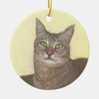 Abyssinian Cat Circle-Ornament Keramisch Ornament