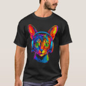 Abyssinian Cat DJ Festival T-shirt (Voorkant)