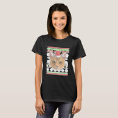 Abyssinian Cat Kitty Santa Claus Ugly T-shirt (Voorkant volledig)