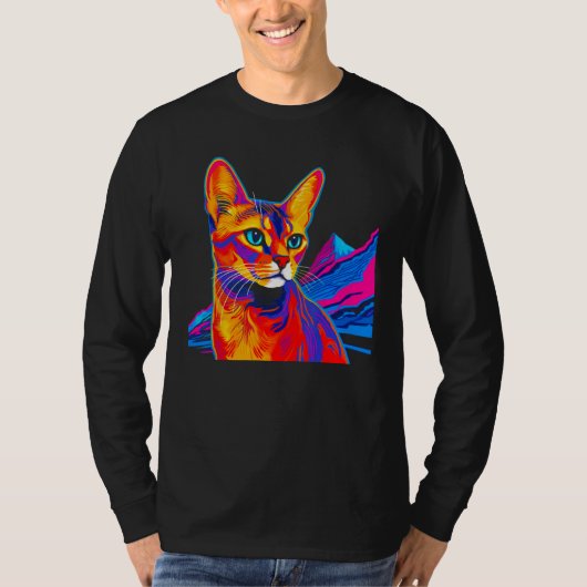 Abyssinian Cat Mountain T-shirt (Voorkant)